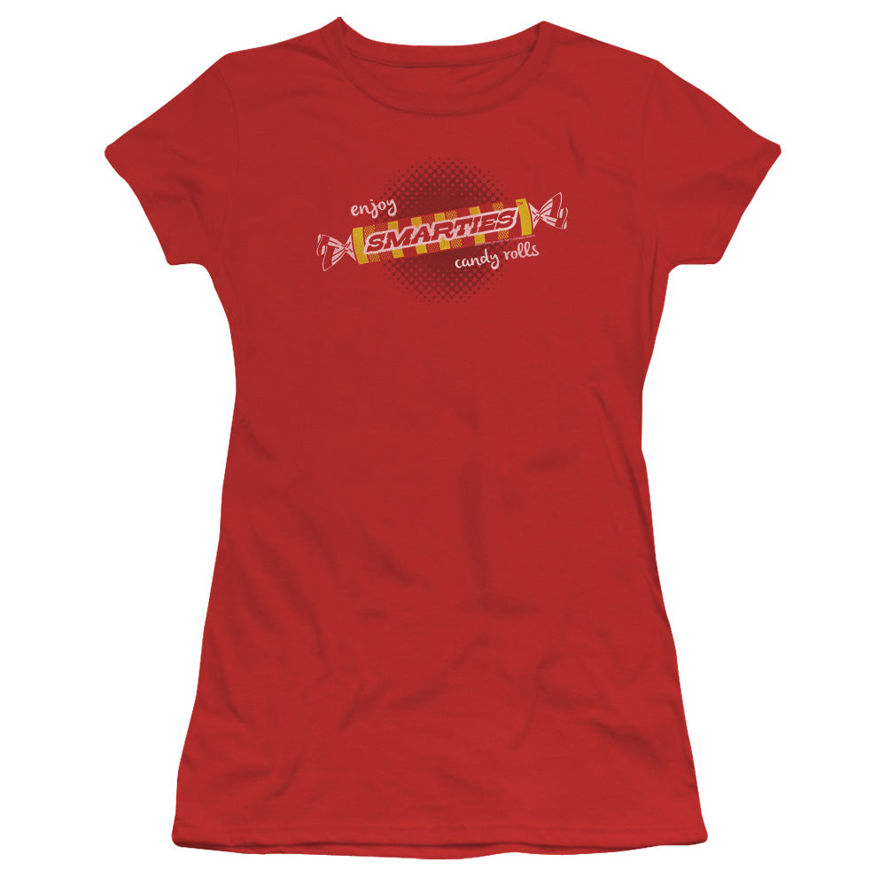 Arties Enjoy Junior Sheer Cap Sleeve Womens T Shirt Red