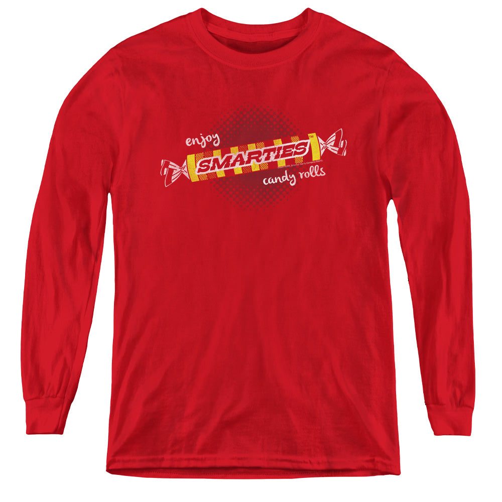 Arties Enjoy Long Sleeve Kids Youth T Shirt Red - clothing by TeeHivey.com