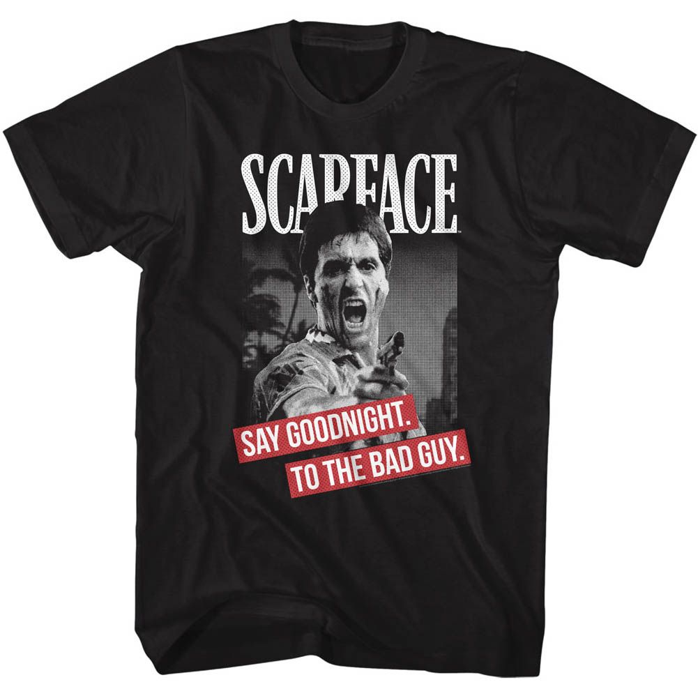 Scarface - Say Goodnight - Short Sleeve - Adult - T-Shirt - clothing by TeeHivey.com