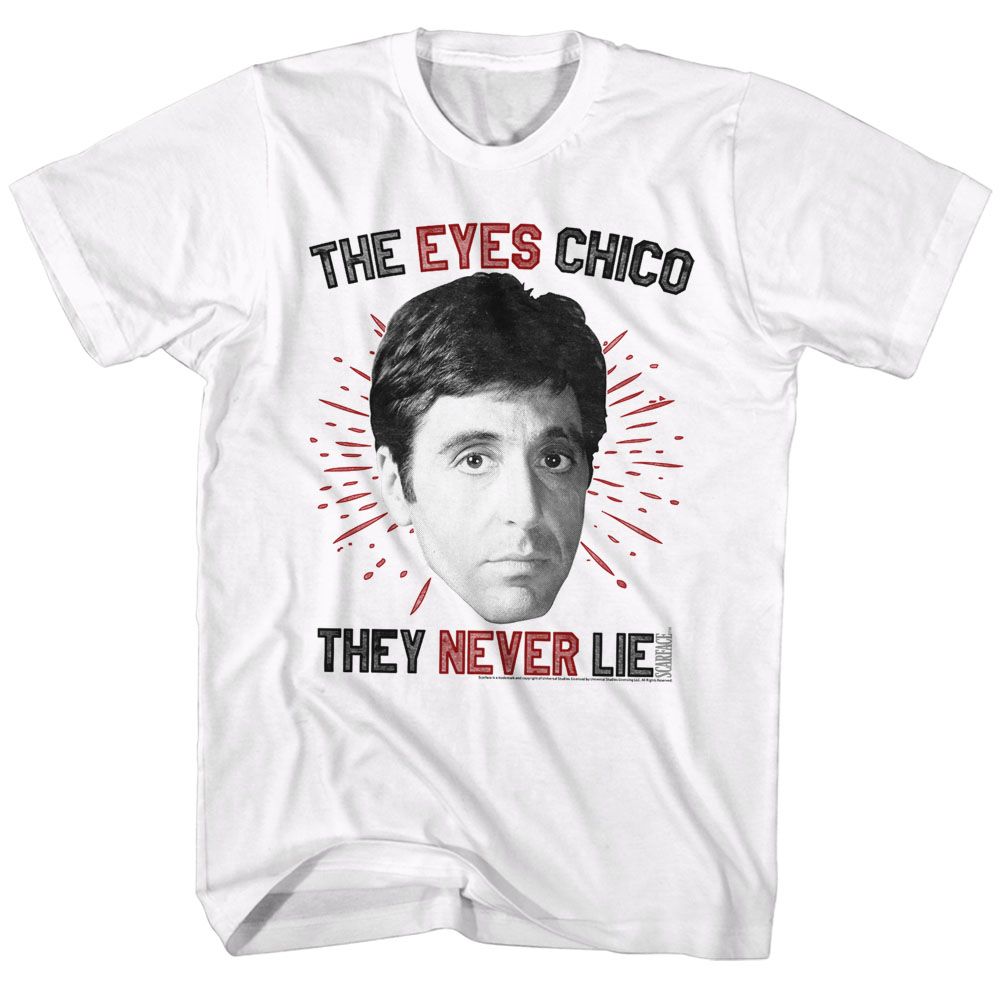Scarface - Eyes Chico - Short Sleeve - Adult - T-Shirt - clothing by TeeHivey.com
