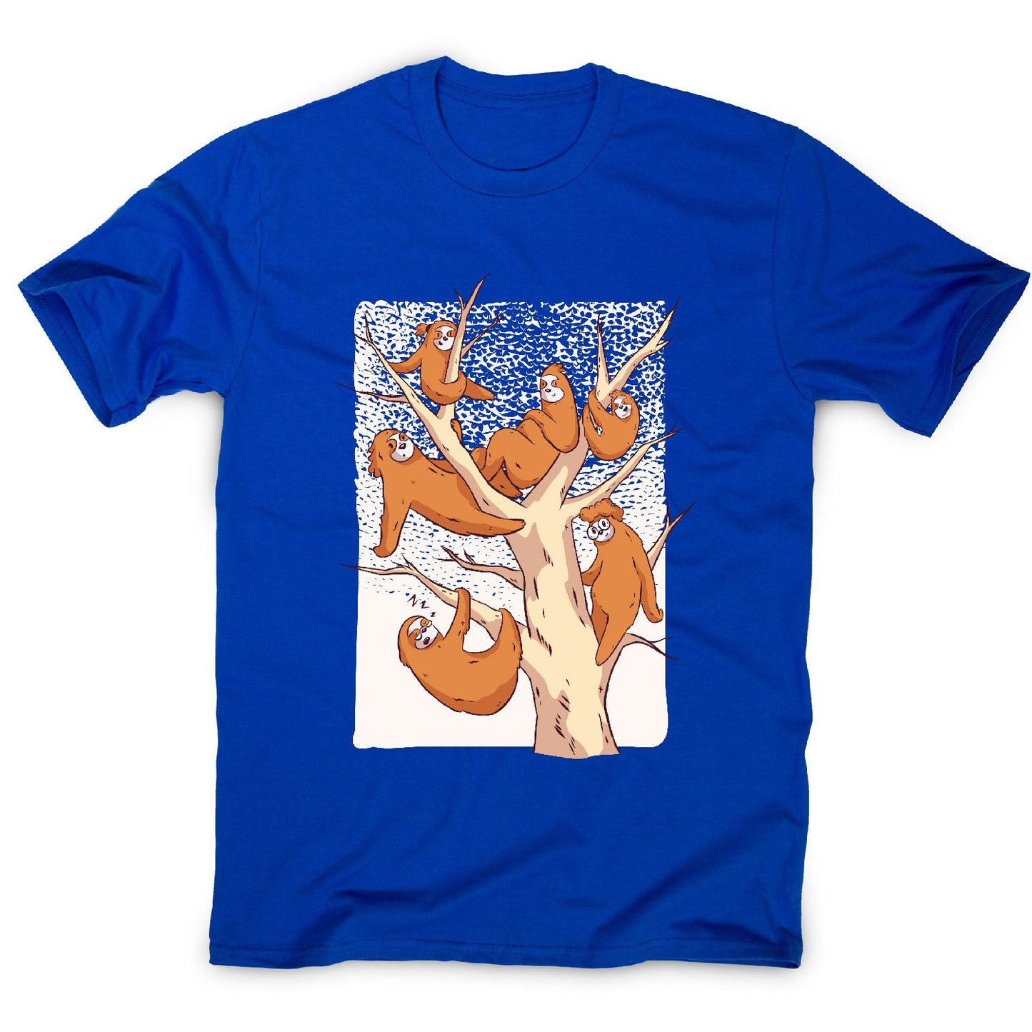 Sloth family - men's funny premium t-shirt