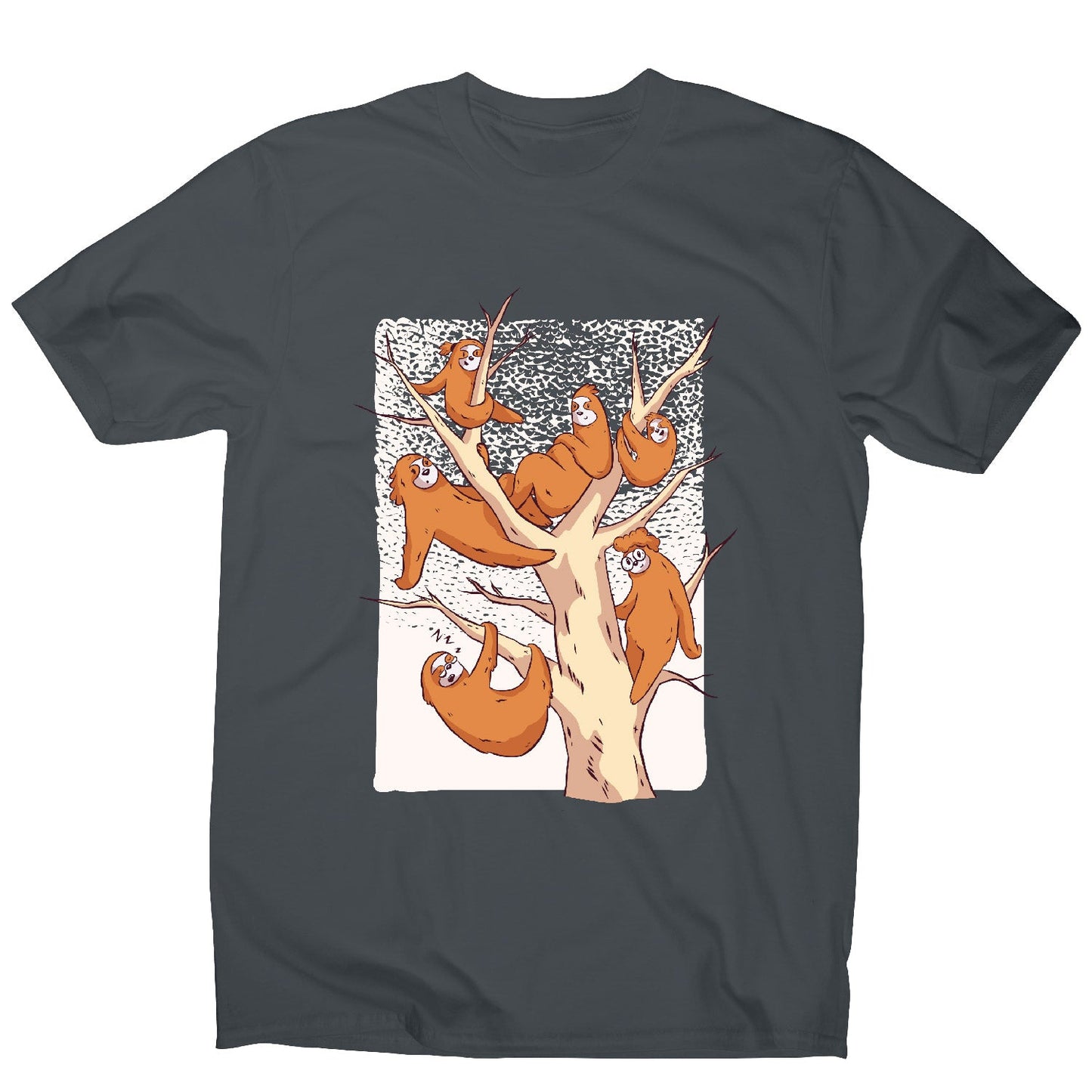 Sloth family - men's funny premium t-shirt