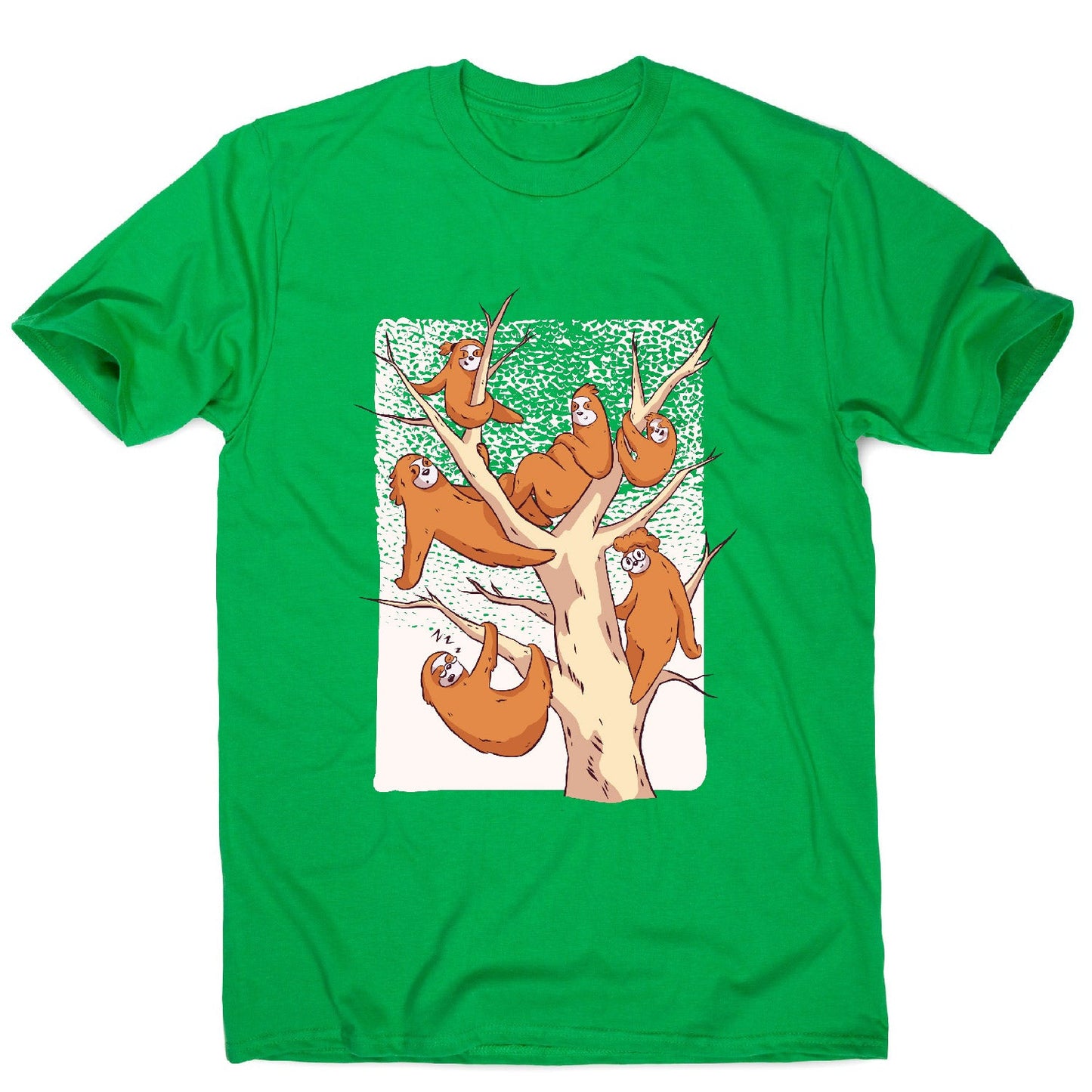 Sloth family - men's funny premium t-shirt
