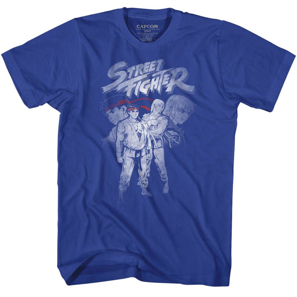 Street Fighter - Ken & Ryu - Short Sleeve - Adult - T-Shirt - clothing by TeeHivey.com
