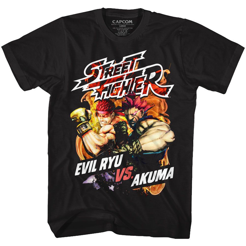 Street Fighter - Street Fire - Short Sleeve - Adult - T-Shirt - clothing by TeeHivey.com