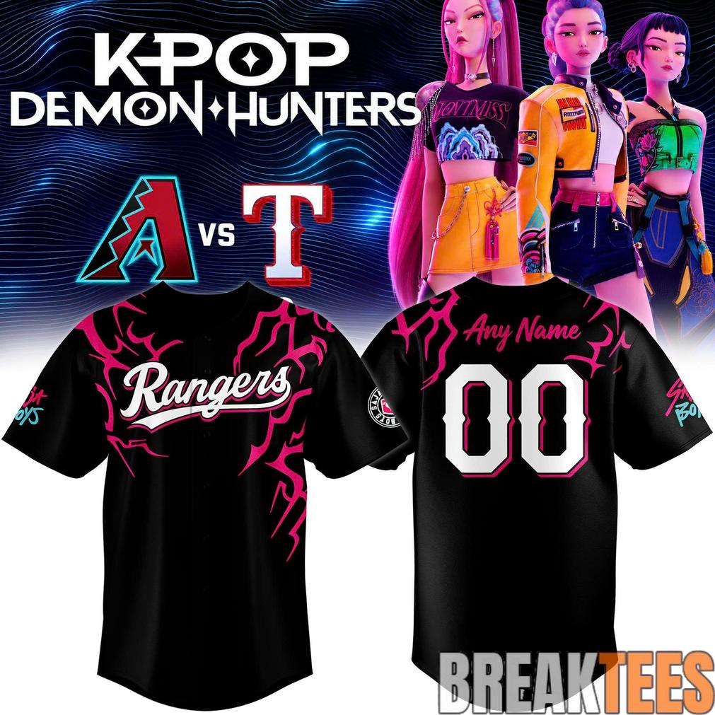 Texas Rangers x Saja Boys Custom Jersey