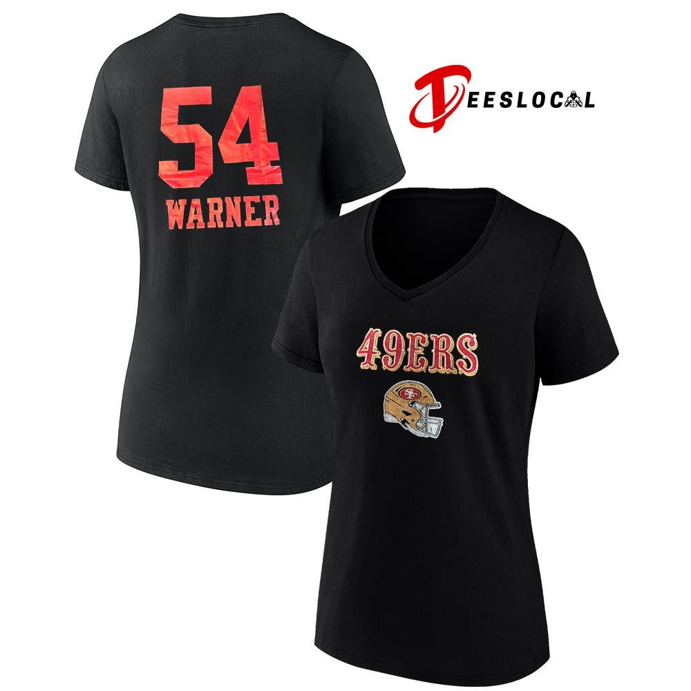 San Francisco 49ers Fred Warner 54 name and number shirt