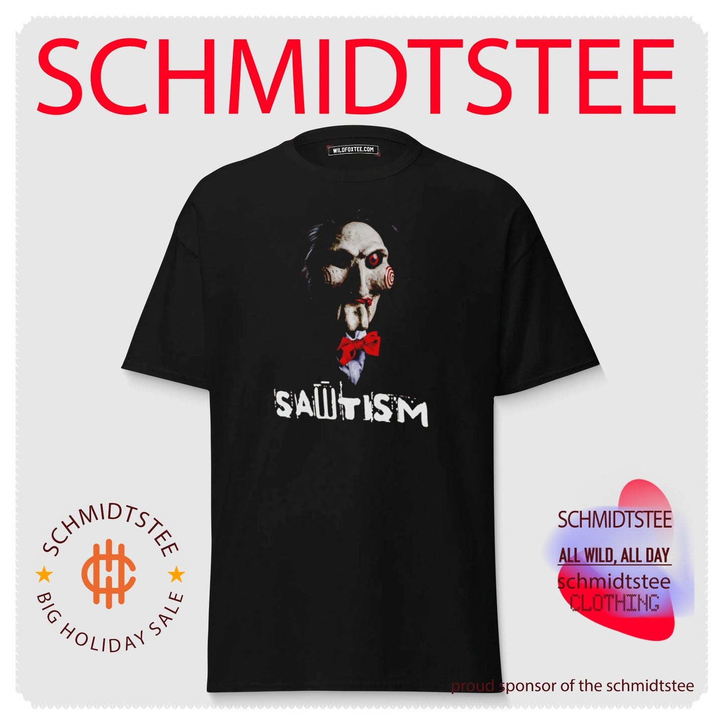 Sawtism Billy Puppet Horror Saw Jigsaw Dark Humor shirt
