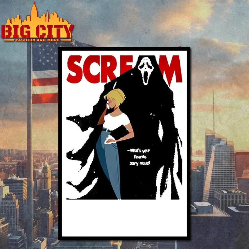 Scream Concept Poster What’s Your Favorite Scary Movie Shirt