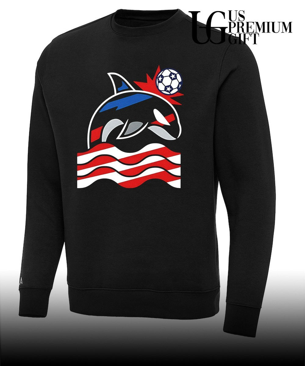 Simply Wild Whale Stars and Stripes Soccer shirt