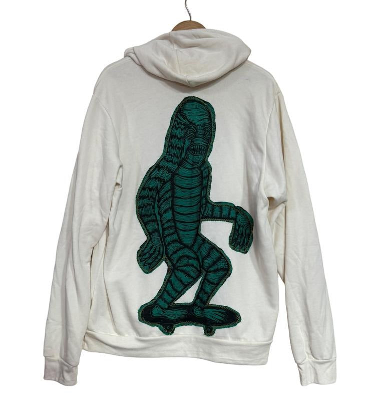 Skate Creature Woodcut Appliqued Hoody
