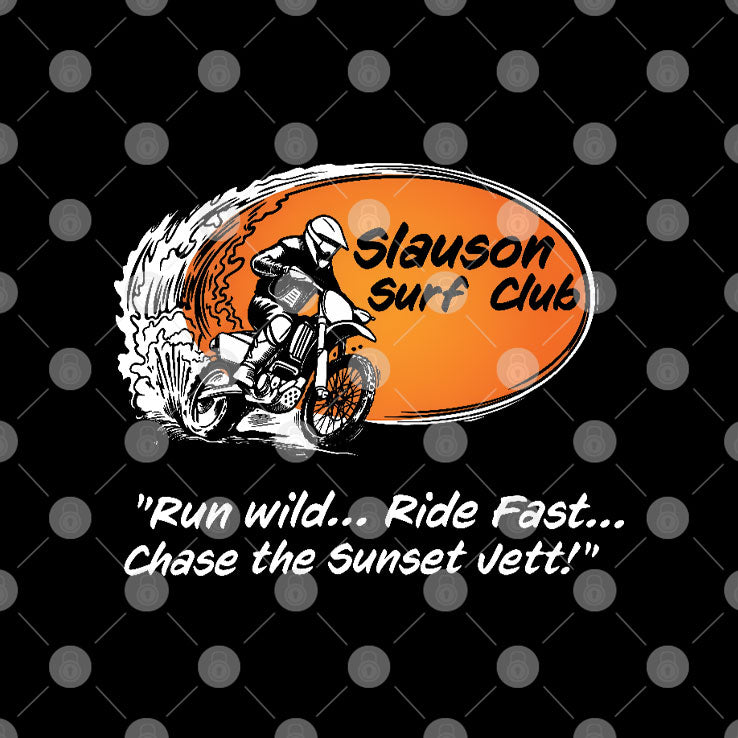 Slauson Surf Club Run Wild Ride Fast Chase The Sunset Vett Shirt