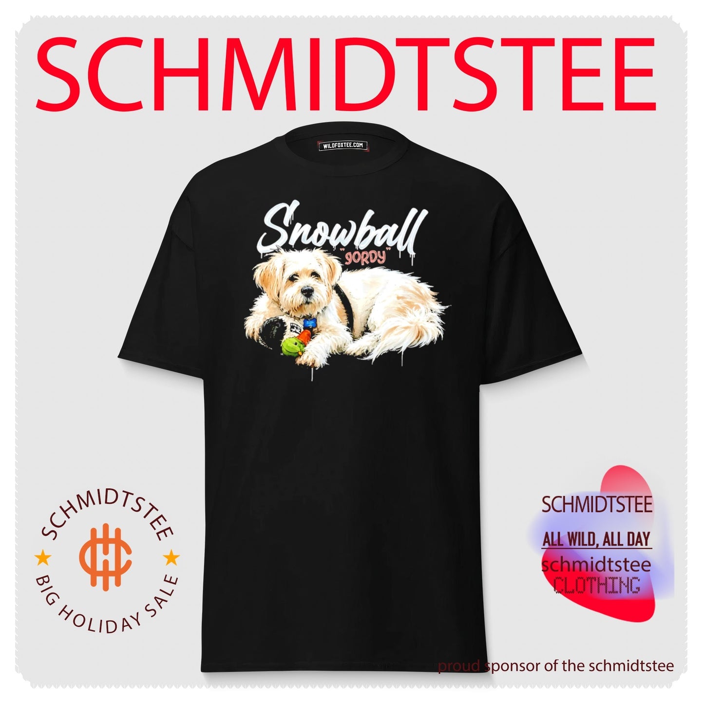 Snowball Gordy Dog Portrait shirt