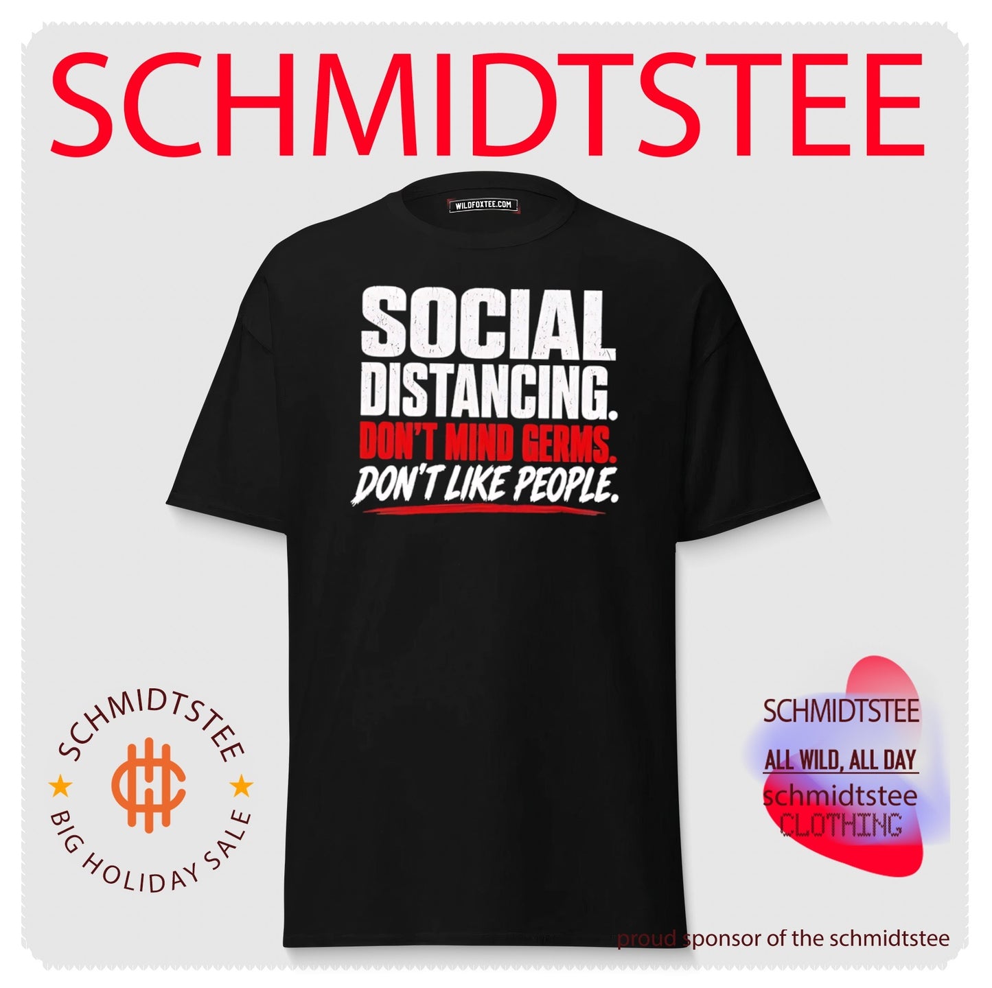 Social distancing don’t mind germs don’t like people shirt
