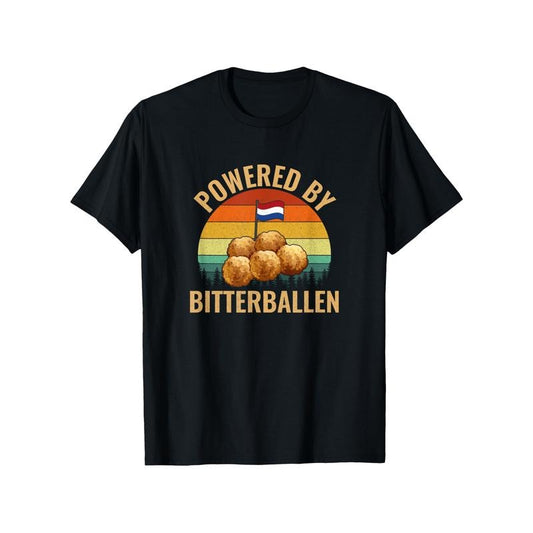 Soft & Breathable Cotton T-Shirt with Unique Bitterballen Design - Perfect Gift for Men, Women, and Friends on Thanksgiving & Christmas | Casual Fit, Short Sleeve, Crew Neck, Machine Washable - Black Made in USA