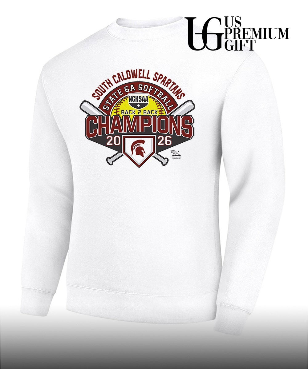 South Caldwell Spartans Back-to-back NCHSAA 6A Softball State Champions 2026 shirt
