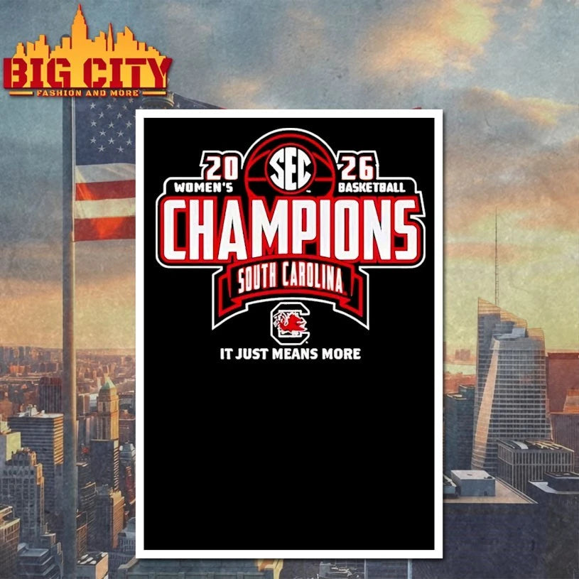 South Carolina Gamecocks 2026 SEC Women’s Basketball Regular Season Champions T-shirt