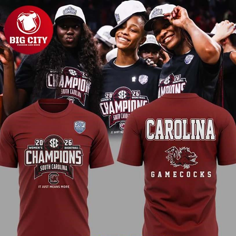 South Carolina Gamecocks SEC Reugular Season Champions 2026 Two Sided Shirt