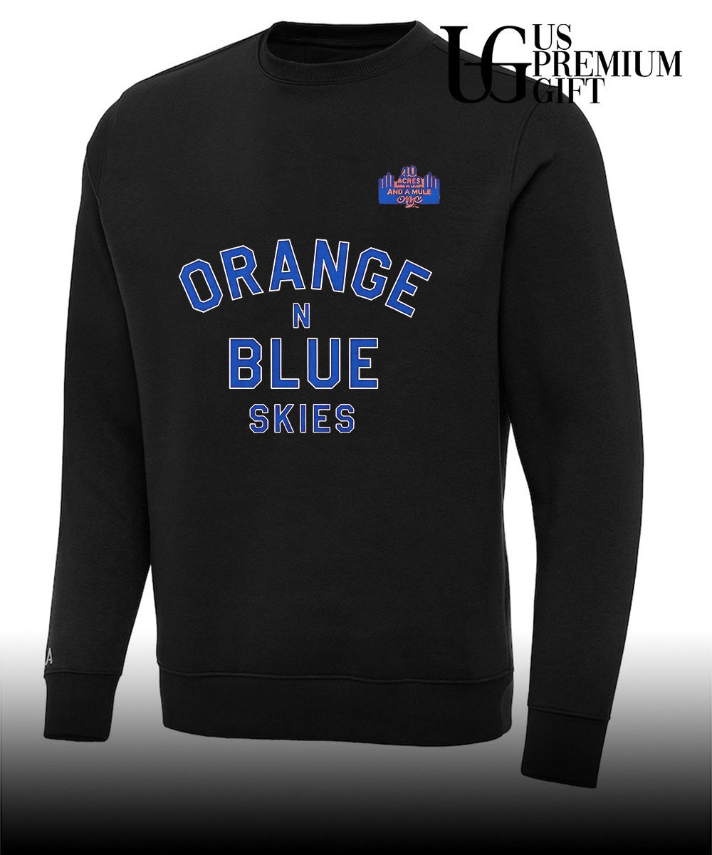 Spike Lee wearing Orange and Blue Skies 2026 Knicks Game 4 shirt