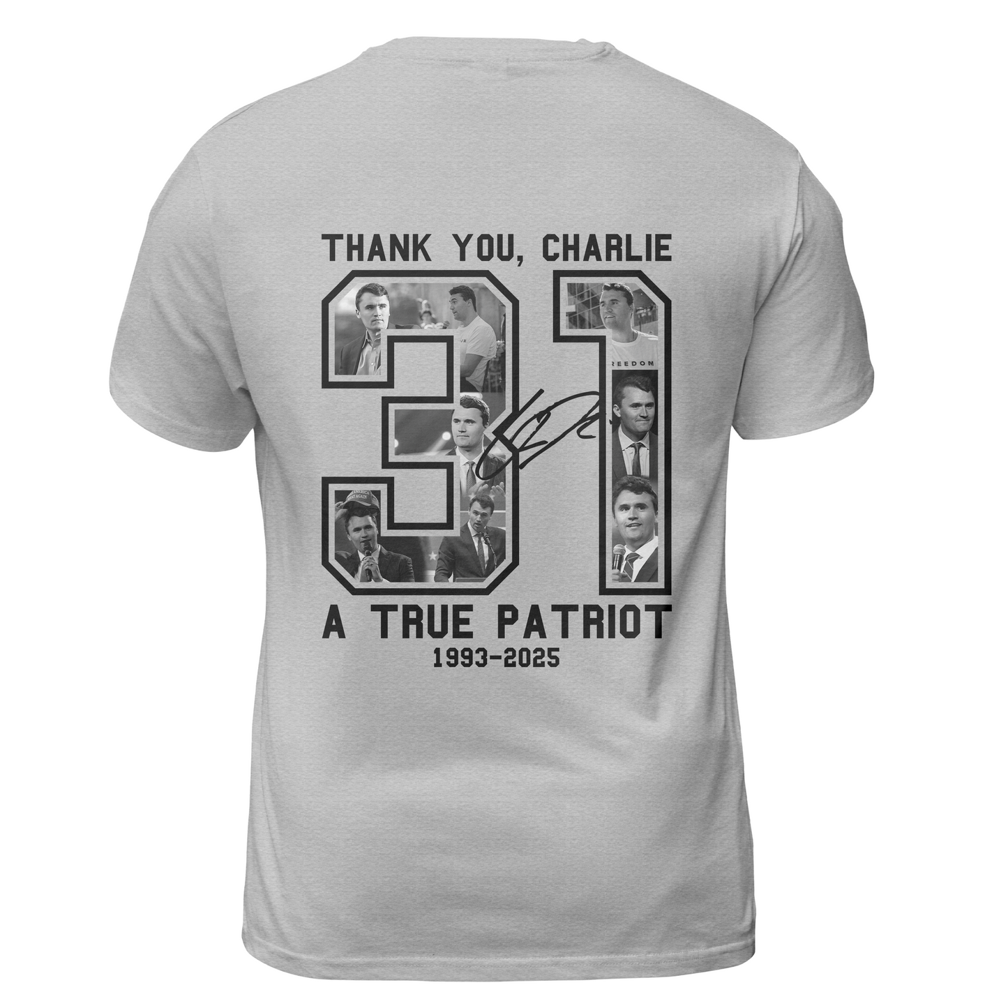 Freedom Thank You Charlie A True Patriot 31 T Shirt - G - clothing by TeeHivey.com (Image 4)