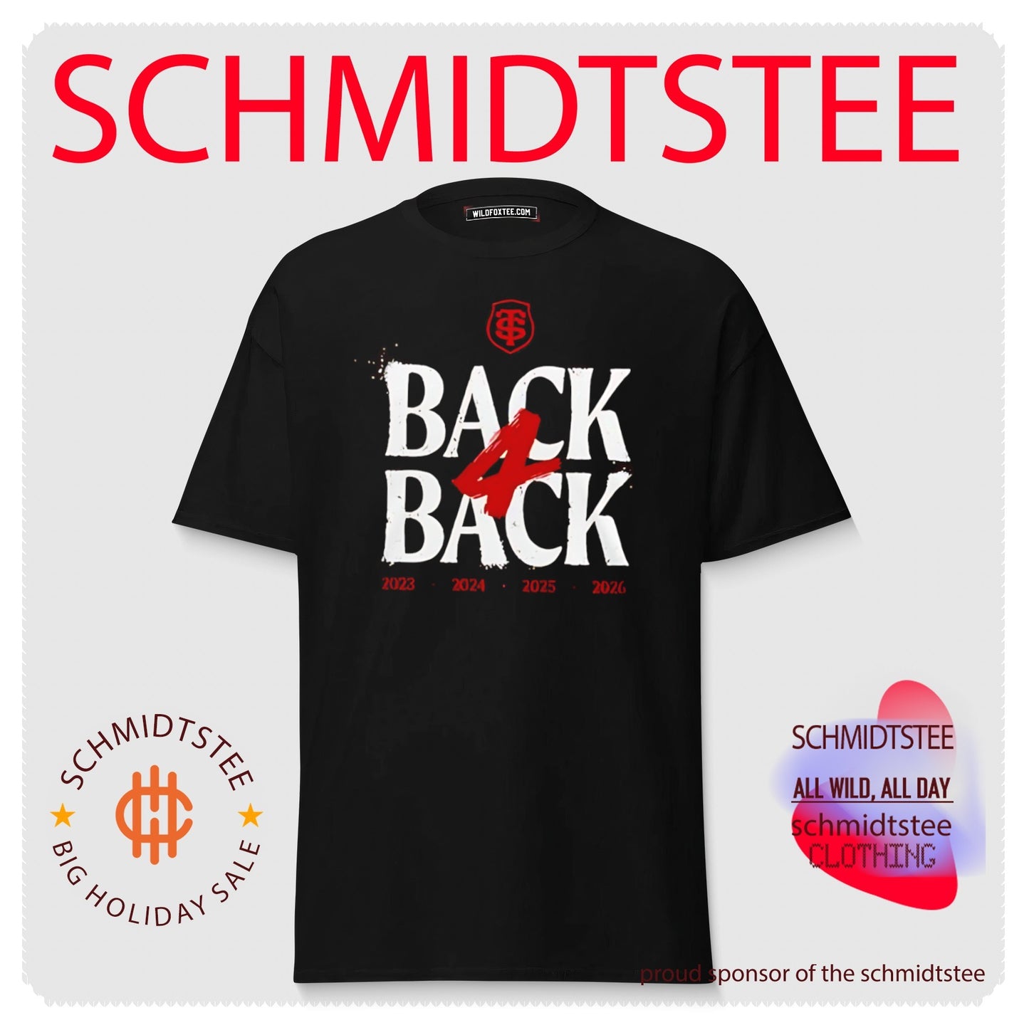 Stade Toulousain Rugby 2026 Quadruple Champions Back 4 Back shirt