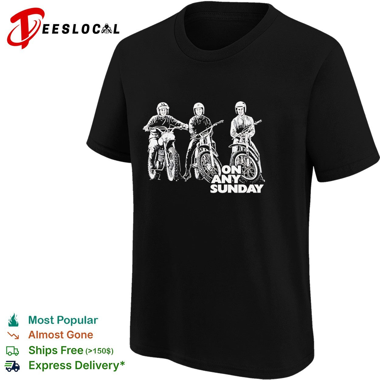 Steve McQueen Malcolm Smith Mert Lawwill On Any Sunday Motorcycle Racing Shirt