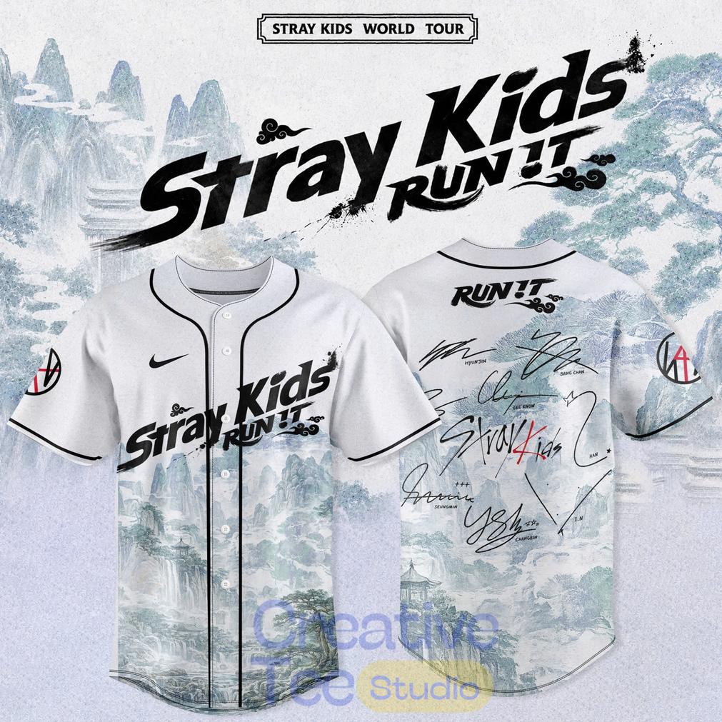 Stray Kids World Tour RUN IT 2026 Edition Baseball Jersey