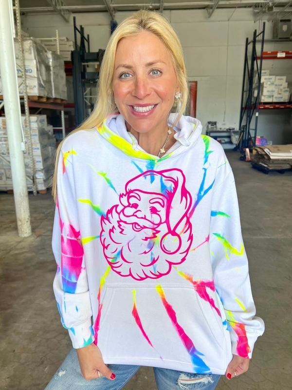Sugar Santa Tie-Dye Hoodie