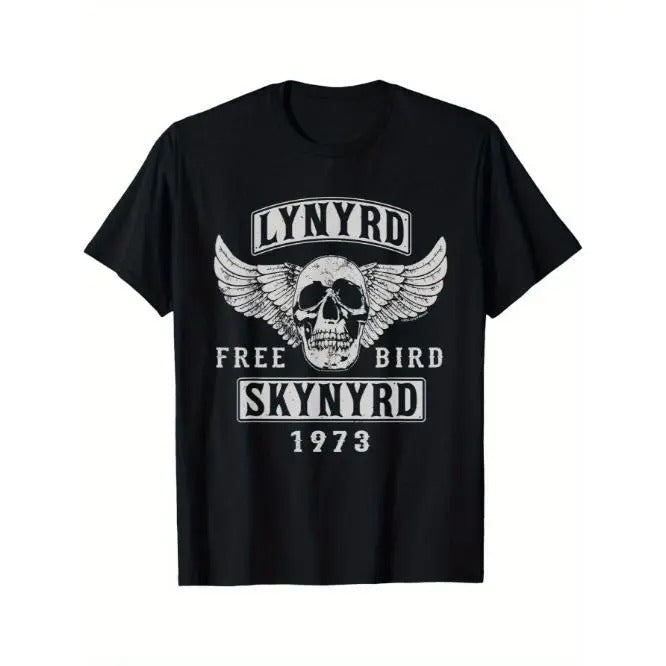 Summer Bird Skull 1973 Men's T-Shirt Made in USA