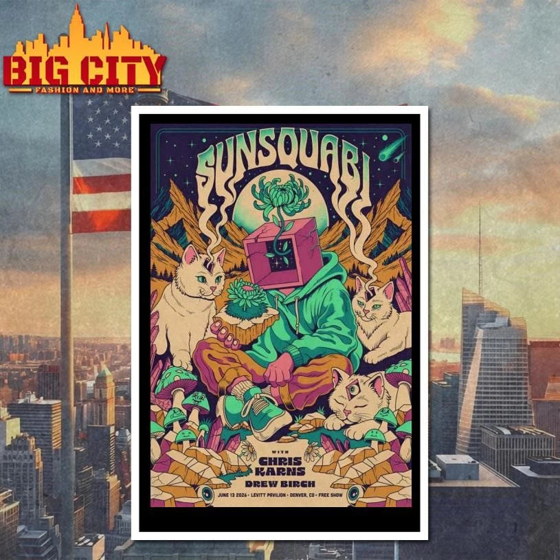Sunsquabi Denver CO On June 13 2026 Poster Shirt