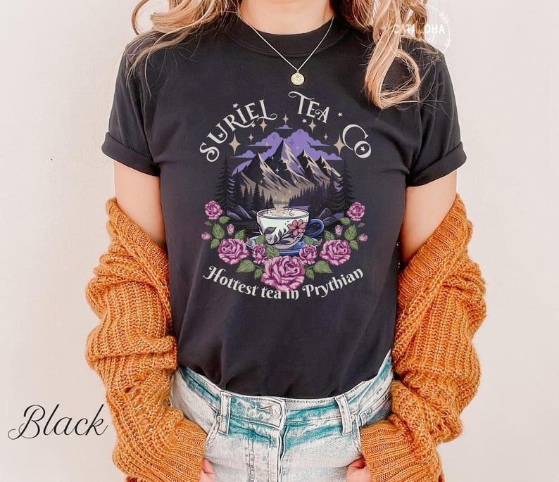 Suriel Tea Co Shirt, A Court Of Thorns And Roses , Suriel Tea , SJM merch tee, Acotar Bookish