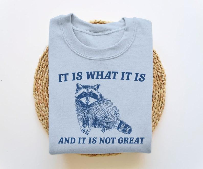 It Is What It Is And It Is Not Great Unisex Crewneck Sweatshirt/T-Shirt, For Him, For Her, Unisex Style, 100% Cotton, Pullover Crewneck Sweatshirt