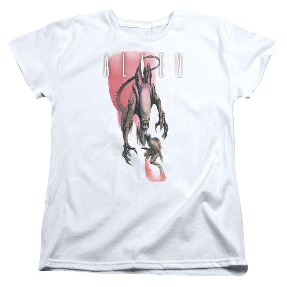 Alien Face Off Womens T Shirt White
