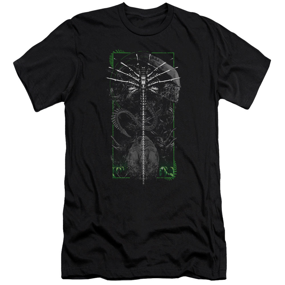 Alien Facehugger Slim Fit Mens T Shirt Black