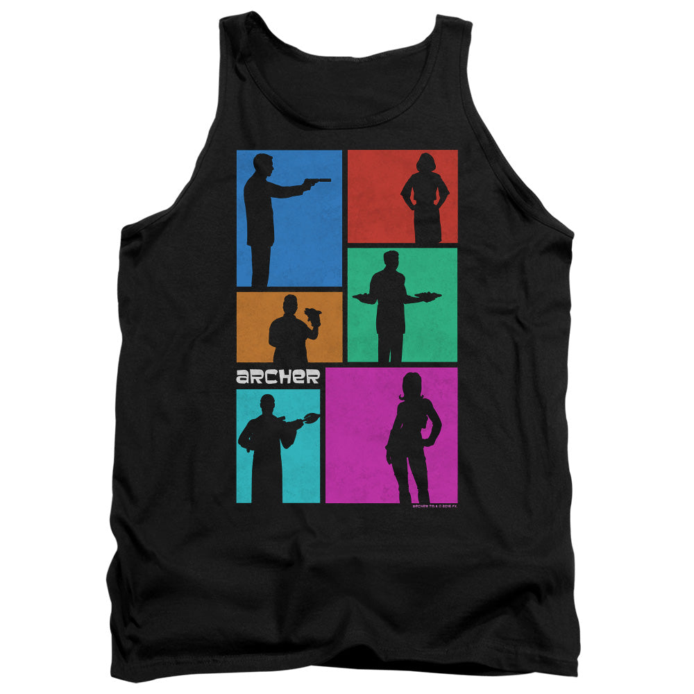 Archer Silhouettes Mens Tank Top Shirt Black - clothing by TeeHivey.com