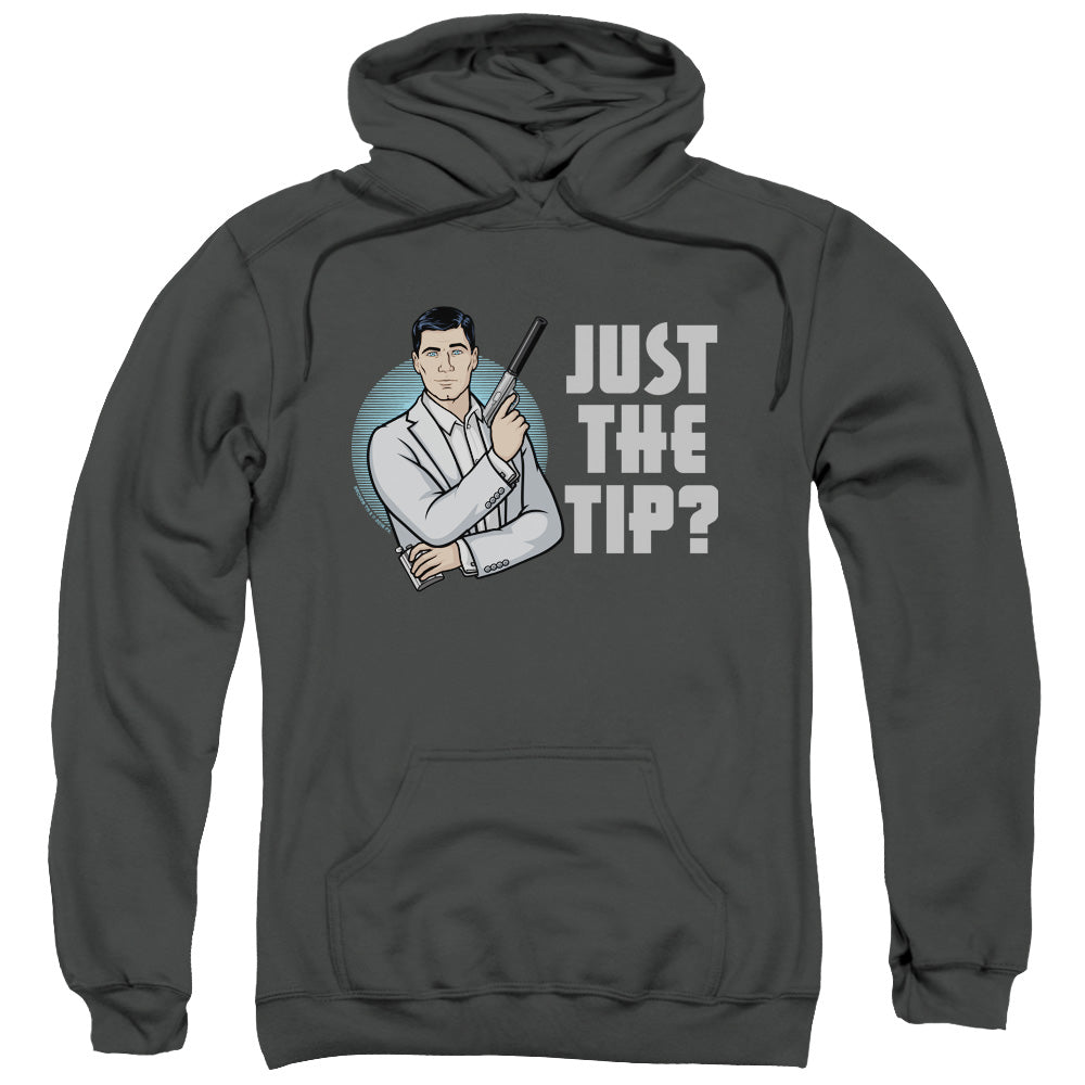 Archer Tip Mens Hoodie Charcoal - clothing by TeeHivey.com