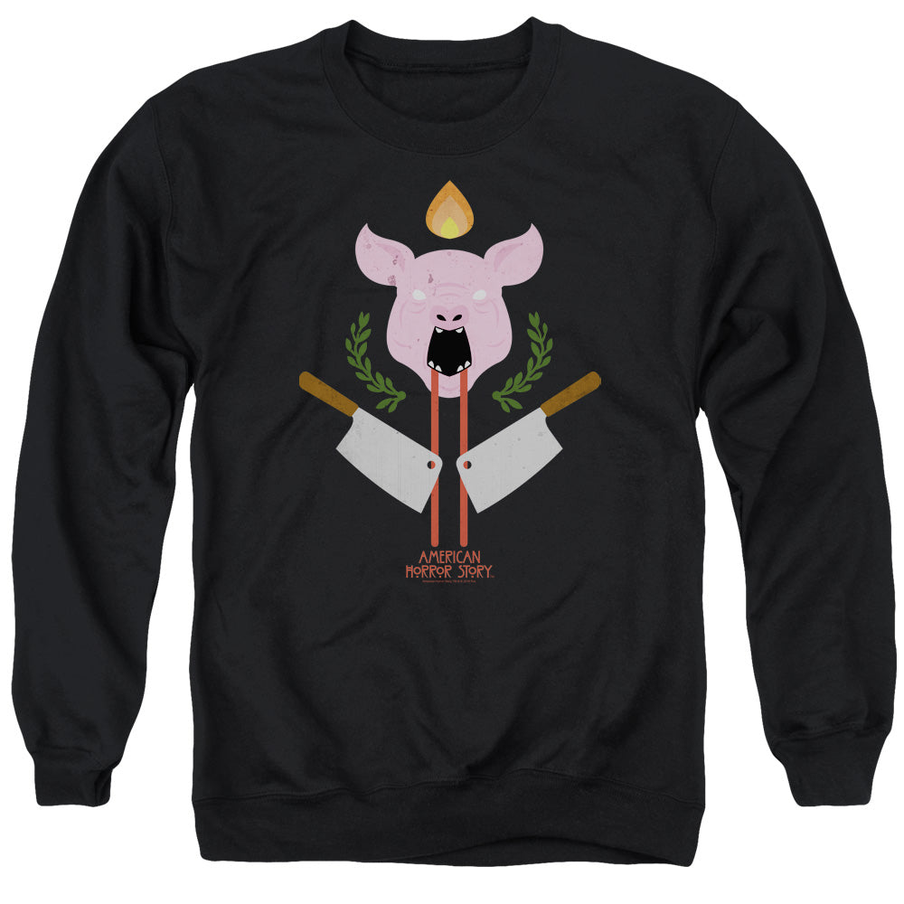 American Horror Story Pig Cleavers Mens Crewneck Sweatshirt Black