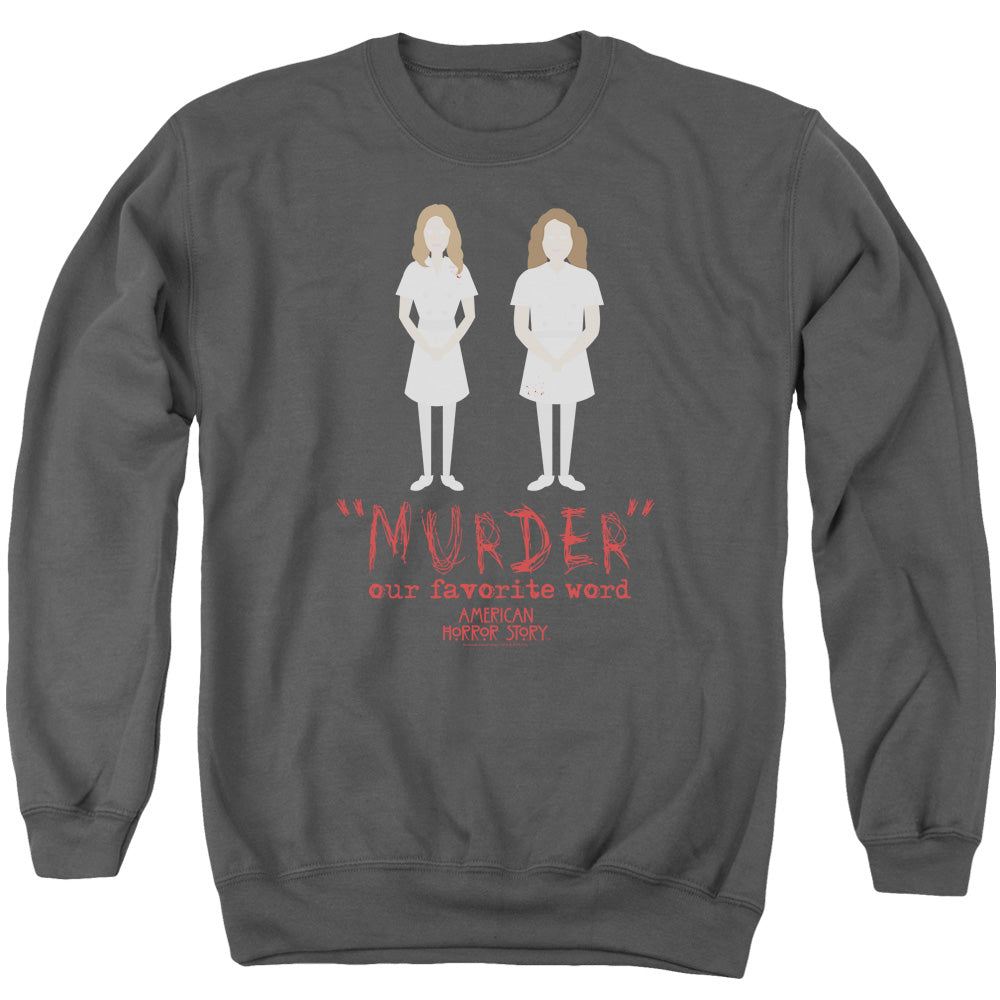 American Horror Story Murder Mens Crewneck Sweatshirt Charcoal