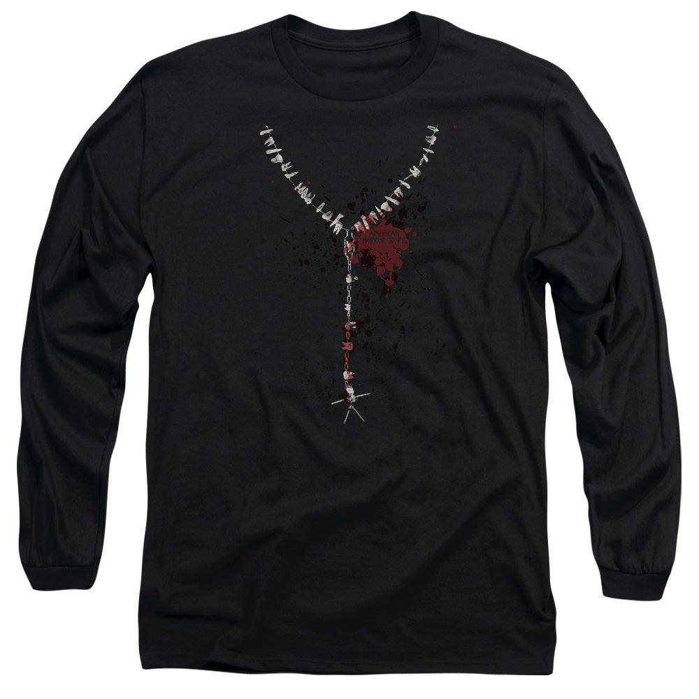 American Horror Story Necklacemens Long Sleeve Shirt Black