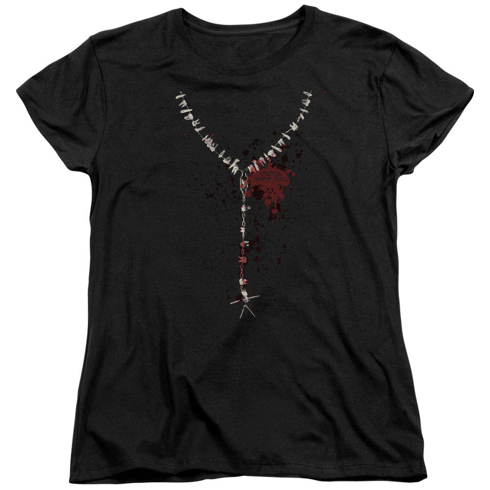 American Horror Story Necklace Womens T Shirt Black