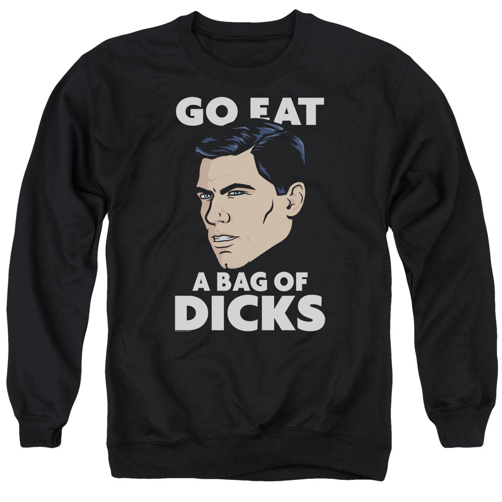 Archer Bag Of Mens Crewneck Sweatshirt Black - clothing by TeeHivey.com