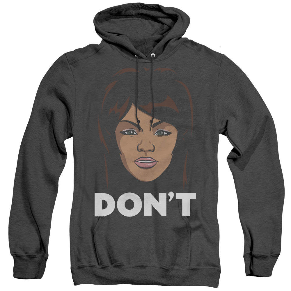 Archer Lana Dont Heather Mens Hoodie Black - clothing by TeeHivey.com