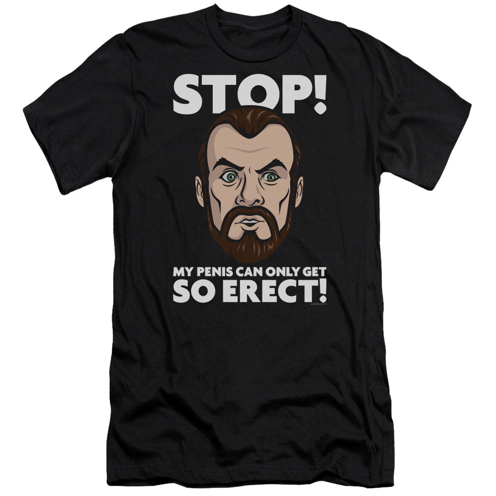 Archer Krieger Stop Slim Fit Mens T Shirt Black - clothing by TeeHivey.com