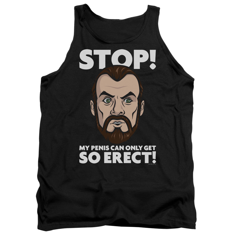 Archer Krieger Stop Mens Tank Top Shirt Black - clothing by TeeHivey.com