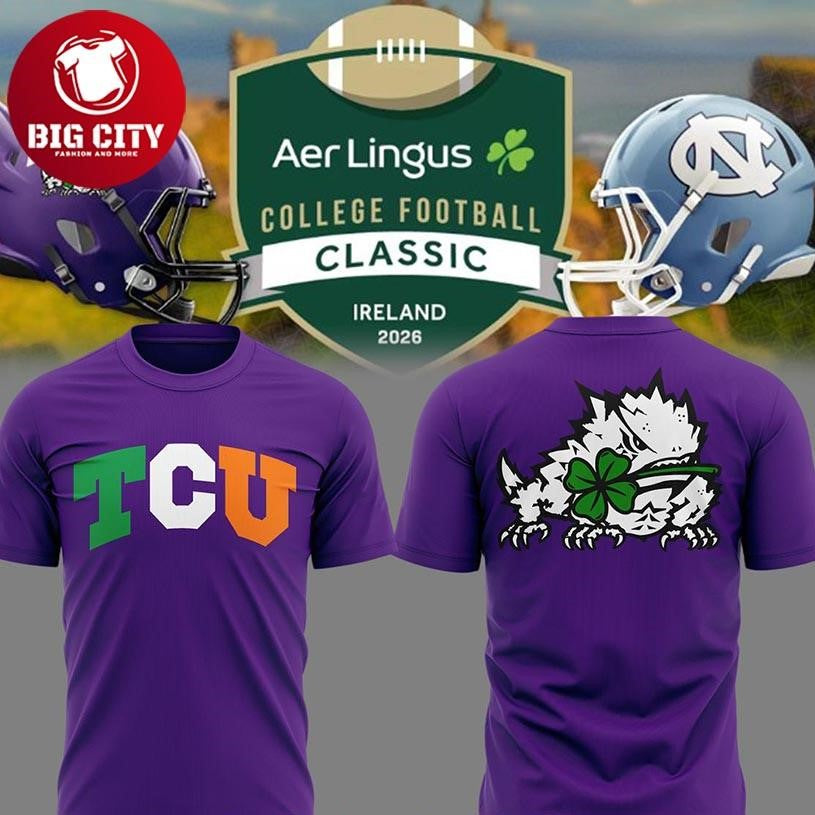 TCU Horned Frogs Ireland Game 2026 College Football Classic Two Sided Shirt