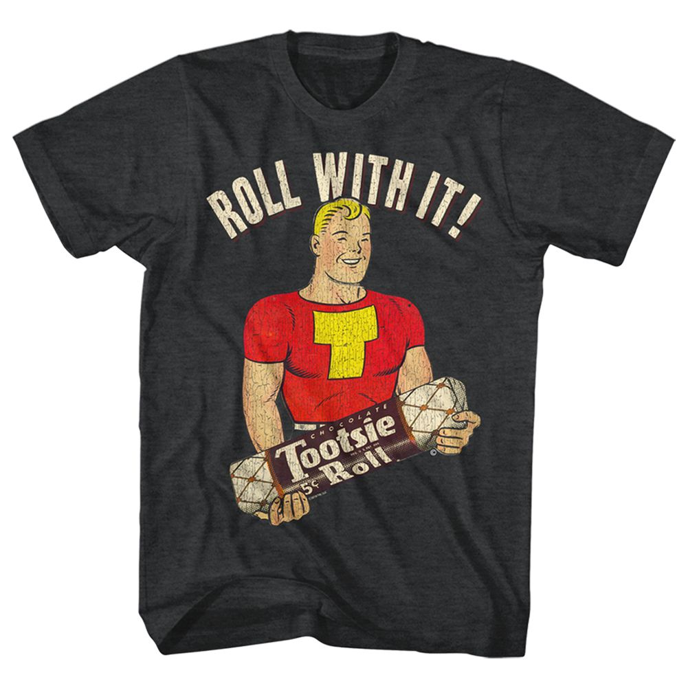 Tootsie Roll - Let Me Roll It - Short Sleeve - Heather - Adult - T-Shirt - clothing by TeeHivey.com