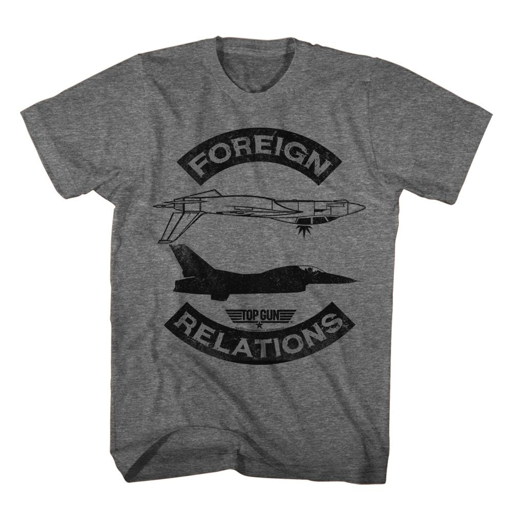 Top Gun - Foreign Relations - Short Sleeve - Heather - Adult - T-Shirt - clothing by TeeHivey.com