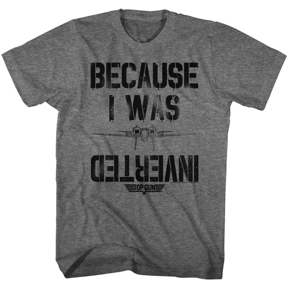 Top Gun - Inverted - Short Sleeve - Heather - Adult - T-Shirt - clothing by TeeHivey.com