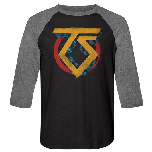 Twisted Sister - Vintage TS Logo - 3/4 Sleeve - Heather - Adult - Raglan Shirt