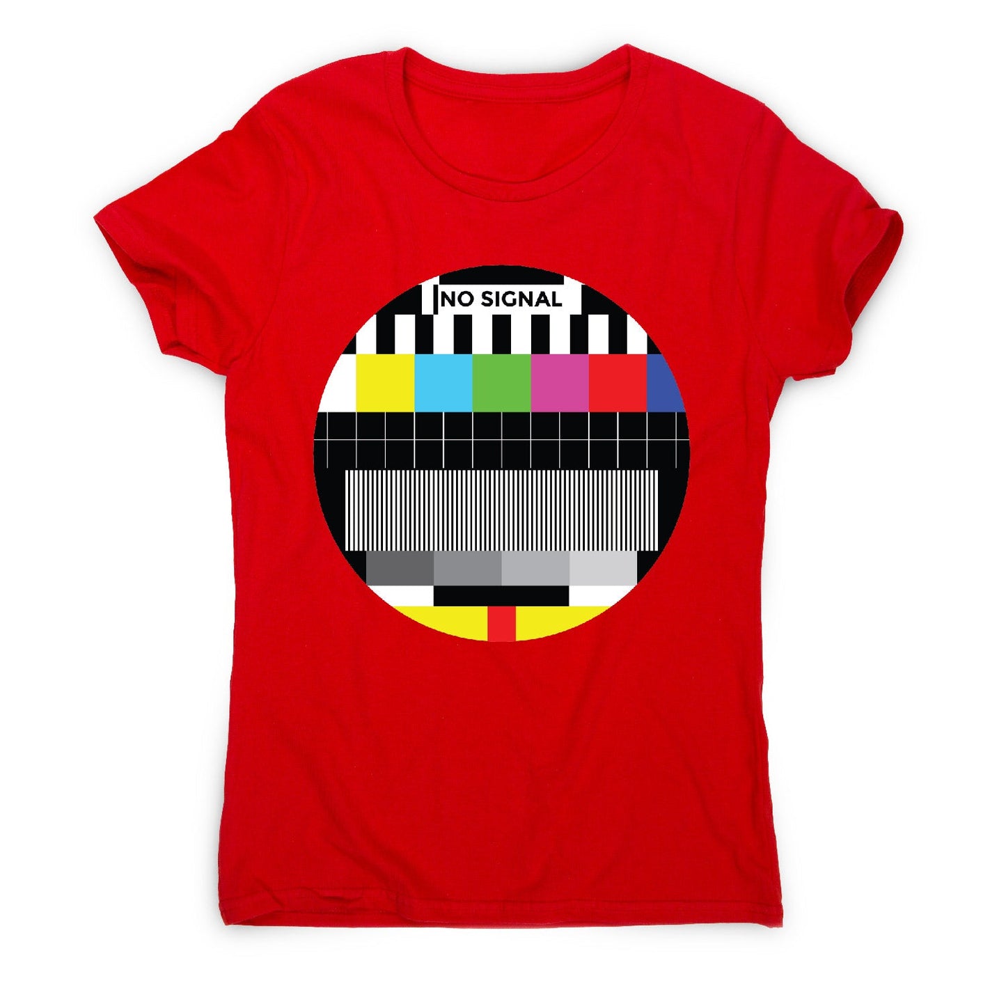 Tv signal - illustration graphic women's t-shirt